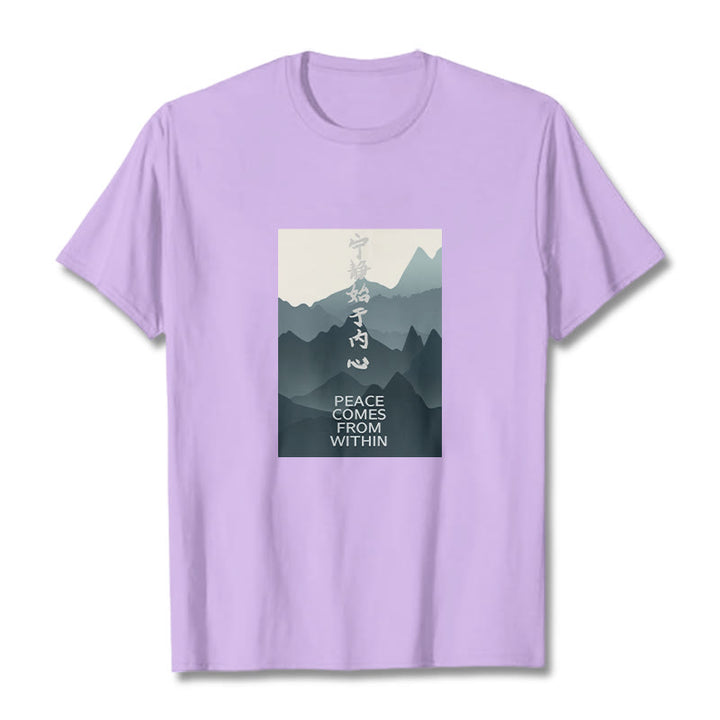 Buddha Stones Peace Comes From Within Tee T-shirt