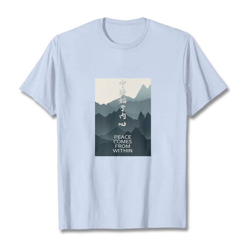 Buddha Stones Peace Comes From Within Tee T-shirt