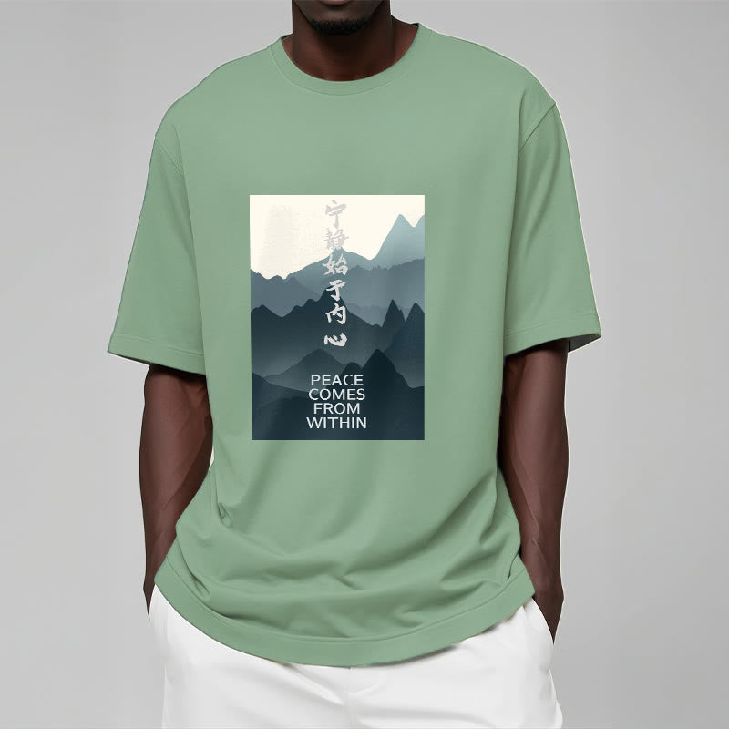 Buddha Stones Peace Comes From Within Tee T-shirt