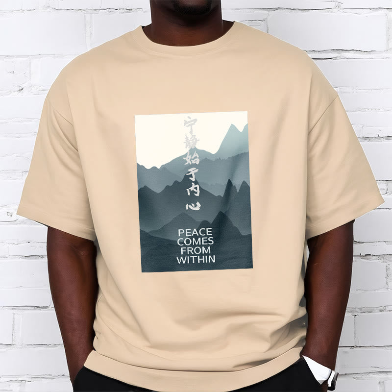 Buddha Stones Peace Comes From Within Tee T-shirt