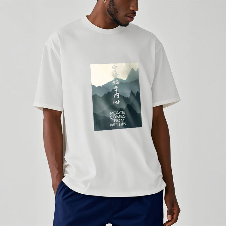 Buddha Stones Peace Comes From Within Tee T-shirt