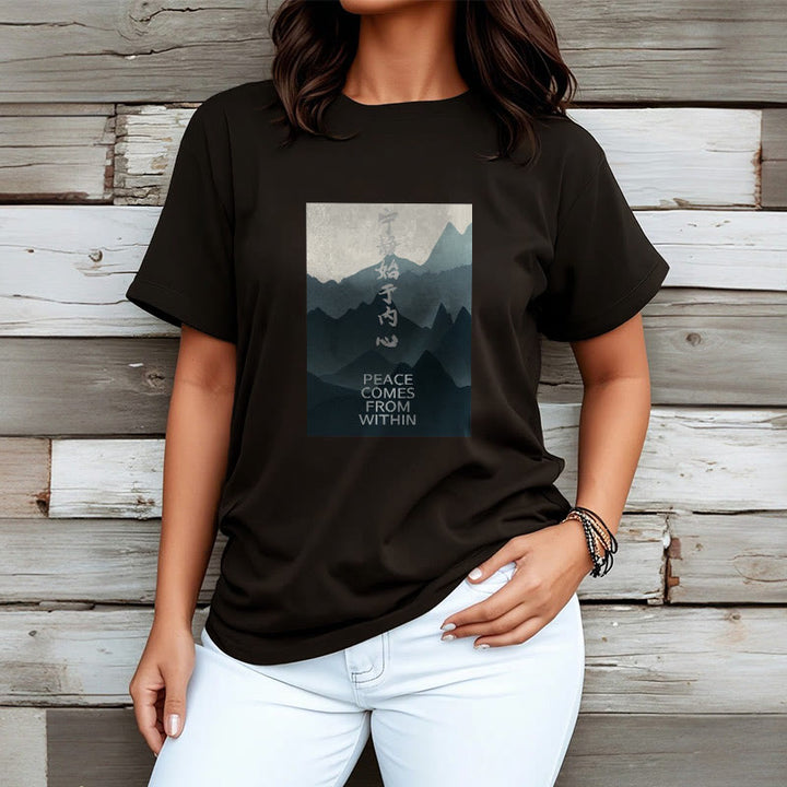 Buddha Stones Peace Comes From Within Tee T-shirt