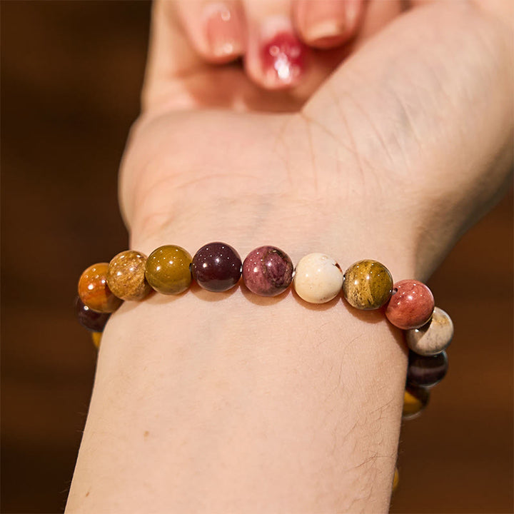 Buddha Stone Mookaite Motivation Bracelet