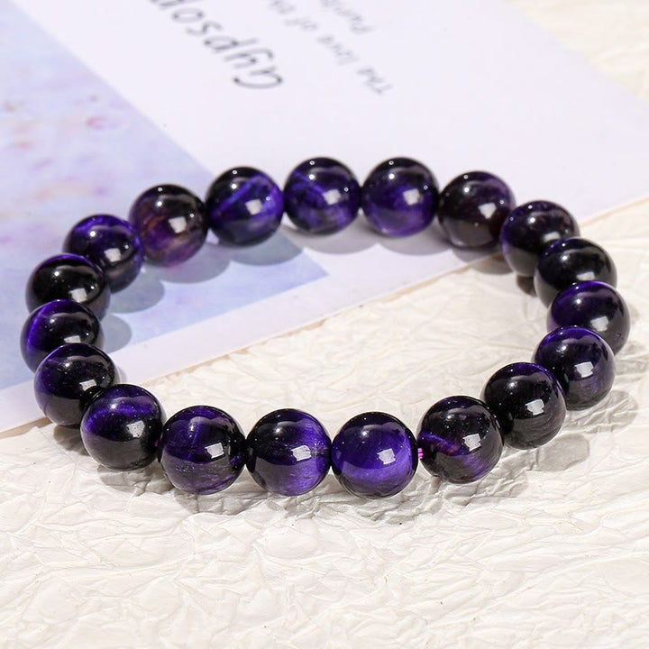 Buddha Stones Purple Tiger Eye Creativity Bracelet - image 3