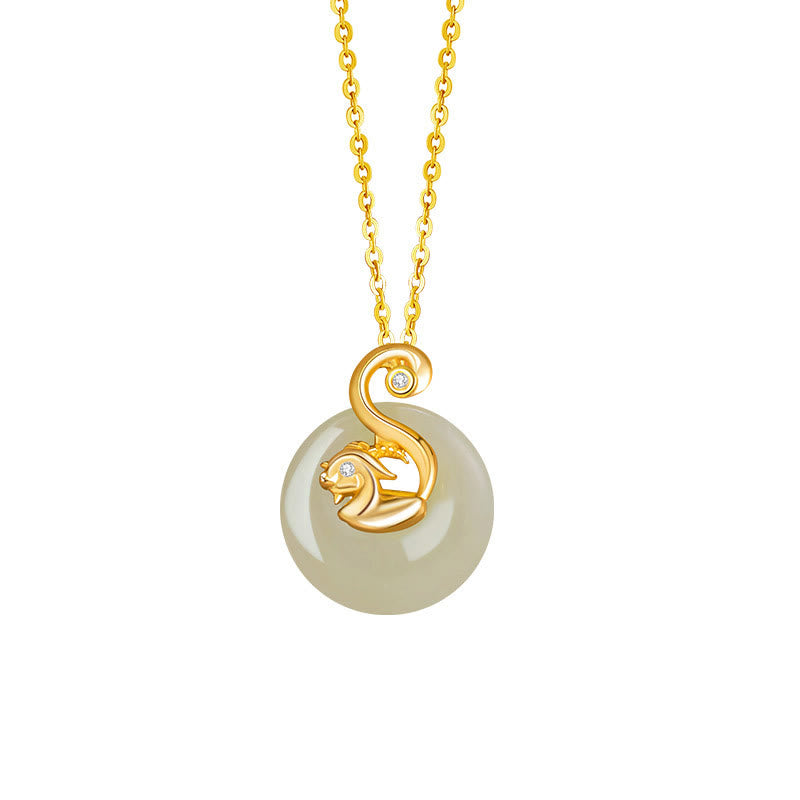 Buddha Stones Chinese Zodiac Hetian Jade 925 Sterling Silver Abundance Necklace Pendant - Hetian Jade 925 Sterling Silver-Goat - image 25