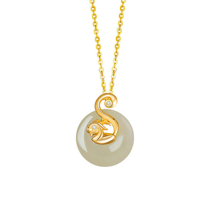 Buddha Stones Chinese Zodiac Hetian Jade 925 Sterling Silver Abundance Necklace Pendant - Hetian Jade 925 Sterling Silver-Goat - image 25
