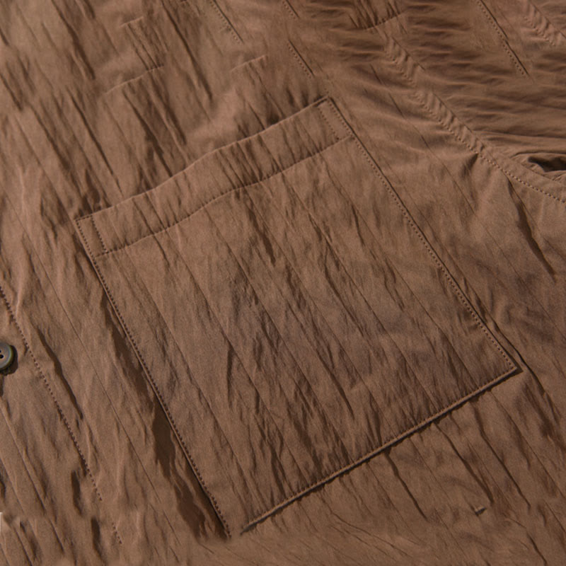 Buddha Stones Casual Solid Color Long Sleeve Men's Shirt With Pocket - image 10