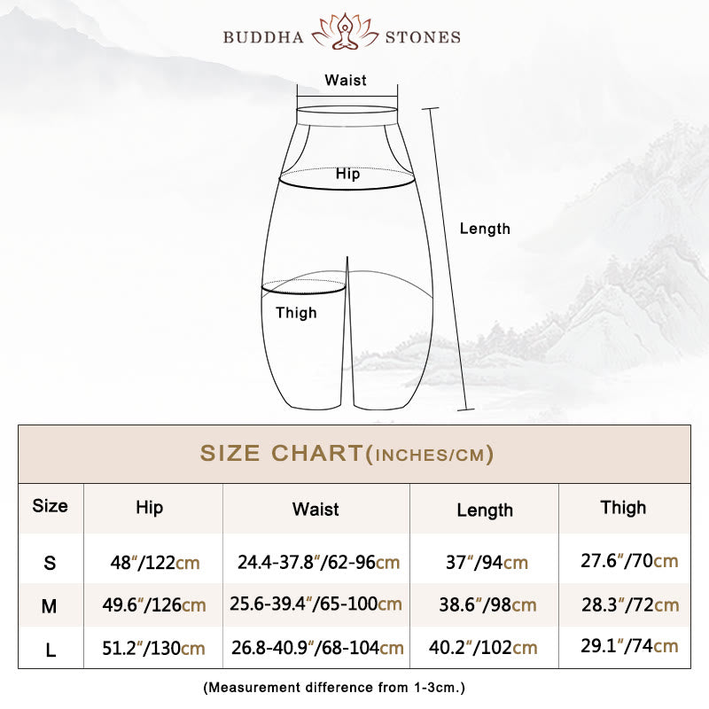 Buddha Stones Cotton Linen Pants Harem Trousers Loose Zen Yoga Tai Chi Women's Pants - image 3