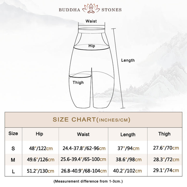 Buddha Stones Cotton Linen Pants Harem Trousers Loose Zen Yoga Tai Chi Women's Pants - image 3