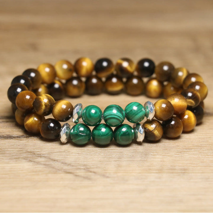 Buddha Stones Tiger Eye Green Tiger Eye Courage Bracelet