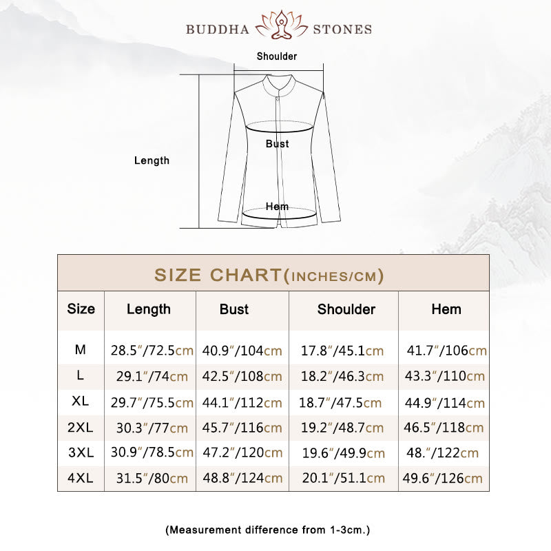 Buddha Stones Solid Color Chinese Tang Suit Cotton Linen Jacket Men Clothing - image 4