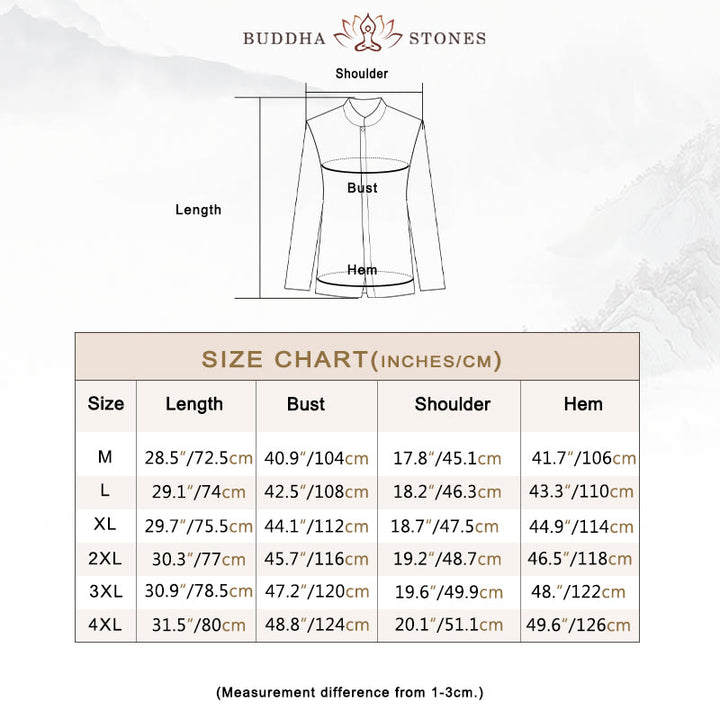 Buddha Stones Solid Color Chinese Tang Suit Cotton Linen Jacket Men Clothing - image 4