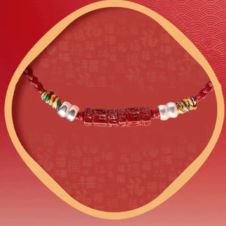 Buddha Stones 925 Sterling Silver Om Mani Padme Hum Cinnabar Blessing Child Adult Bracelet - image 13