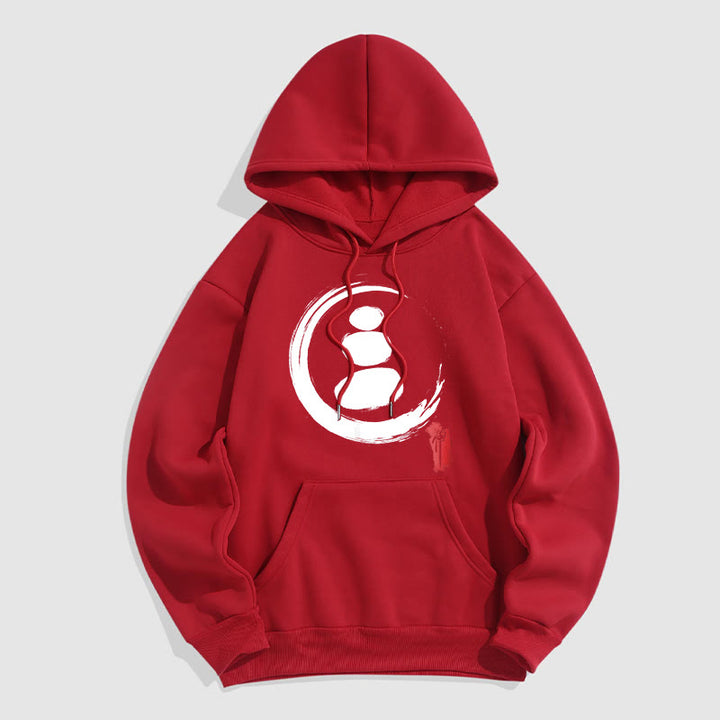 Buddha Stones Zen Circles Fleece Lined Hoodie