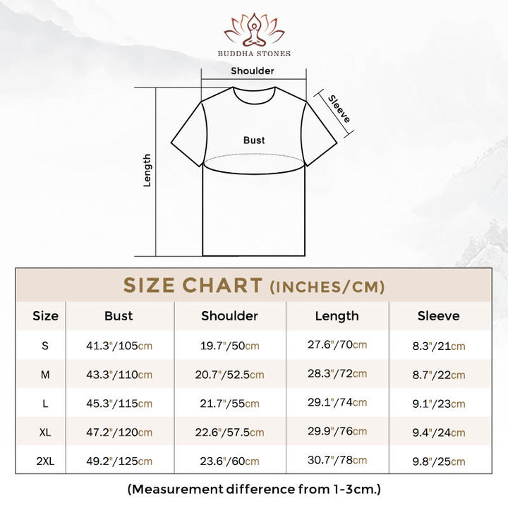 Buddha Stones Zen Circles Cotton Tee T-shirt - image 4