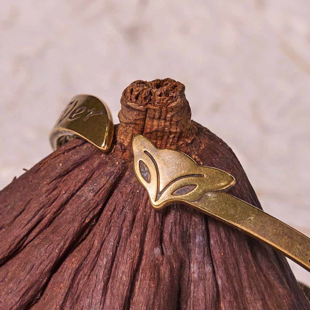 Buddha Stones Fox Head Copper Brass 'Love You Forever' Luck Self Care Bracelet Bangle - image 4