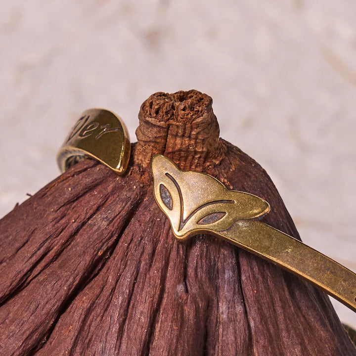 Buddha Stones Fox Head Copper Brass 'Love You Forever' Luck Self Care Bracelet Bangle - image 4