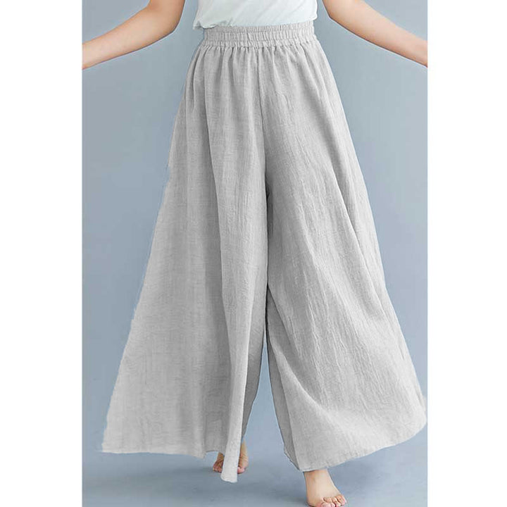 Buddha Stones Women Casual Loose Cotton Linen Wide Leg Pants For Yoga Dance - image 32