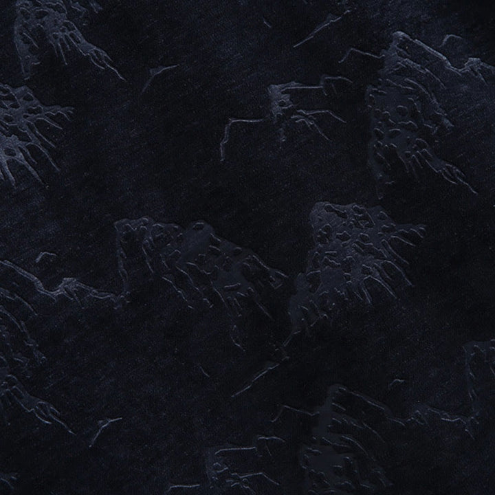 Buddha Stones Chinese New Year Landscape Print Handmade Frog-button Tang Suit Men's Jacket Shirt With Pockets - image 11