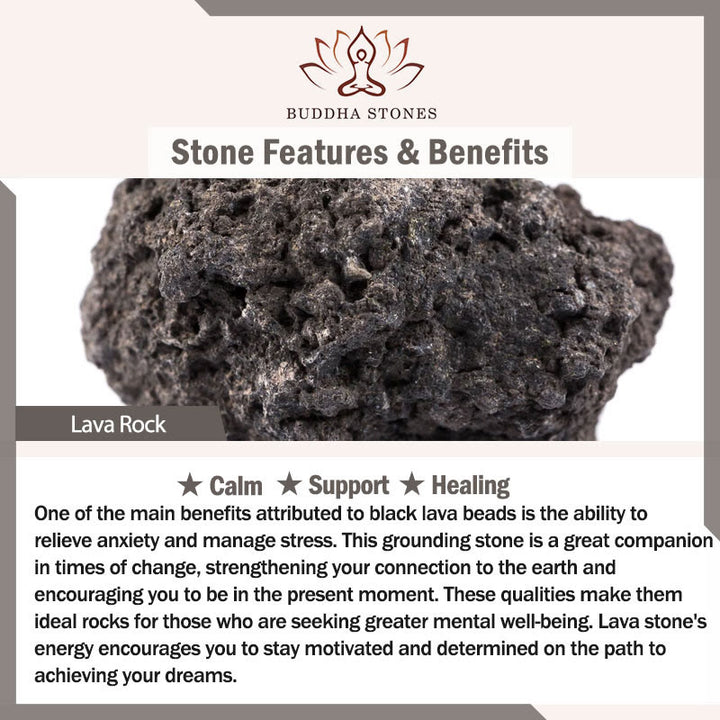 Buddha Stones Blue Agate Tiger Eye Lava Rock Black Onyx Lazurite Lapis Lazuli Bead Protection Leather Bracelet - image 13