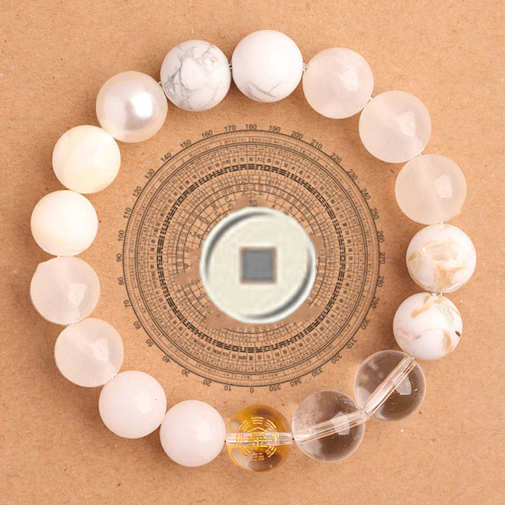 Buddha Stones Five Elements Various Agate Balance Luck Bracelet - image 5