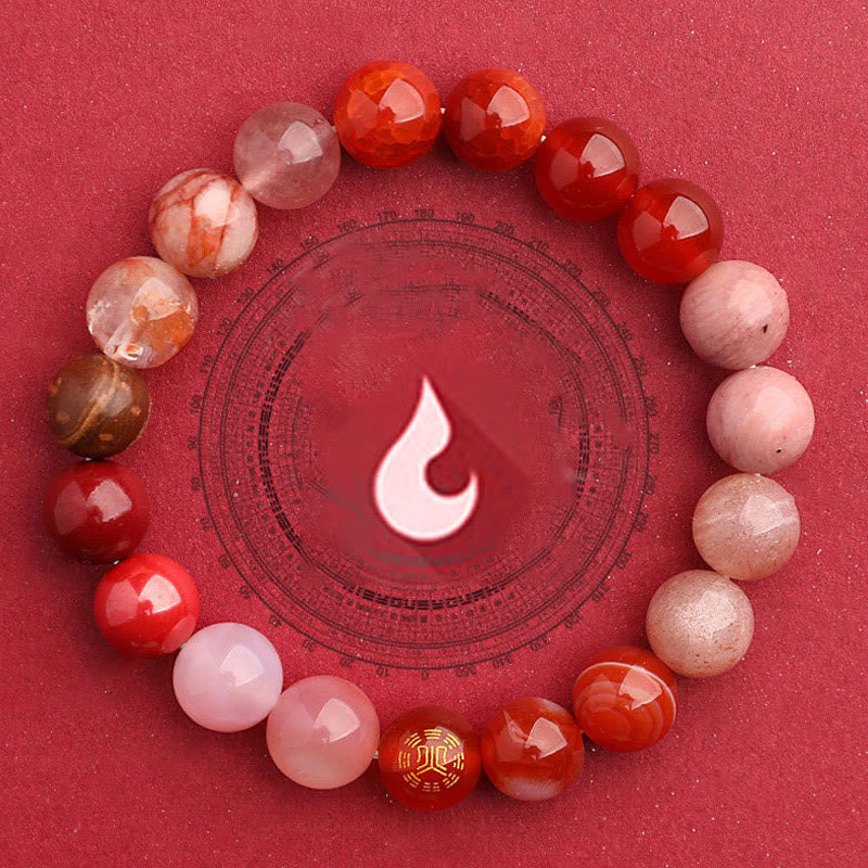 Buddha Stones Five Elements Various Agate Balance Luck Bracelet - image 33