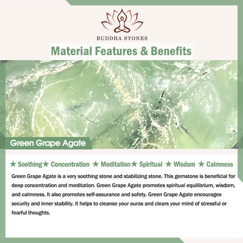 Buddha Stones Five Elements Various Agate Crystal Green Phantom Rutilated Quartz Green Grape Agate Malachite Luck Bracelet - image 8