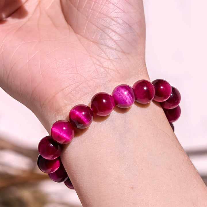 Buddha Stones Red Tiger Eye Calm Bracelet