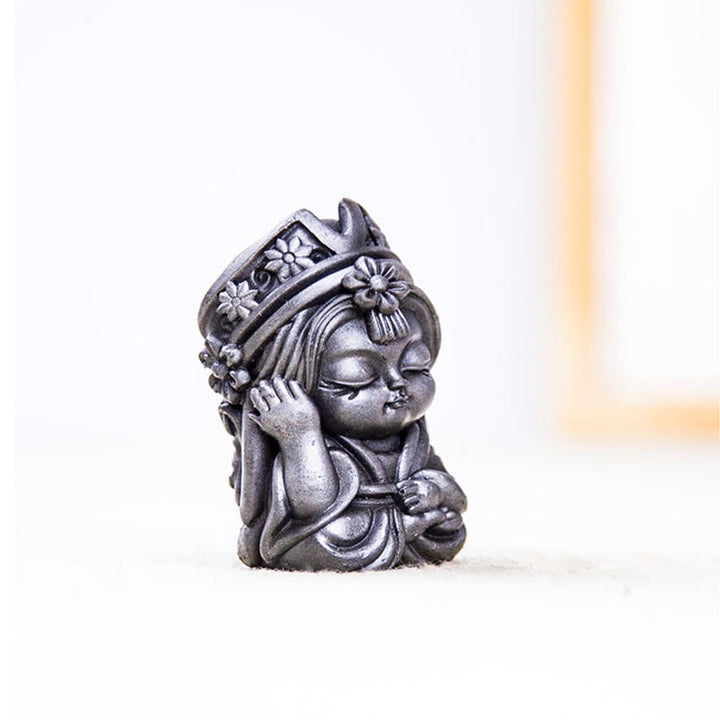 Buddha Stones Handmade Zakiram Iron Powder Rust Cast Resin Statue Zen Home Decoration - image 26