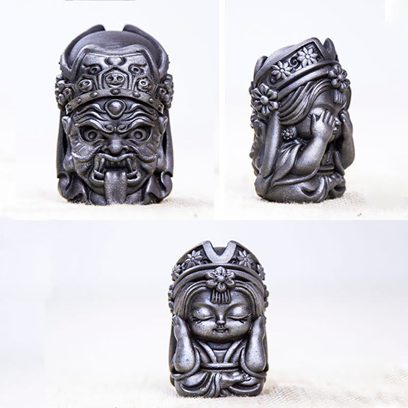 Buddha Stones Handmade Zakiram Iron Powder Rust Cast Resin Statue Zen Home Decoration - image 36