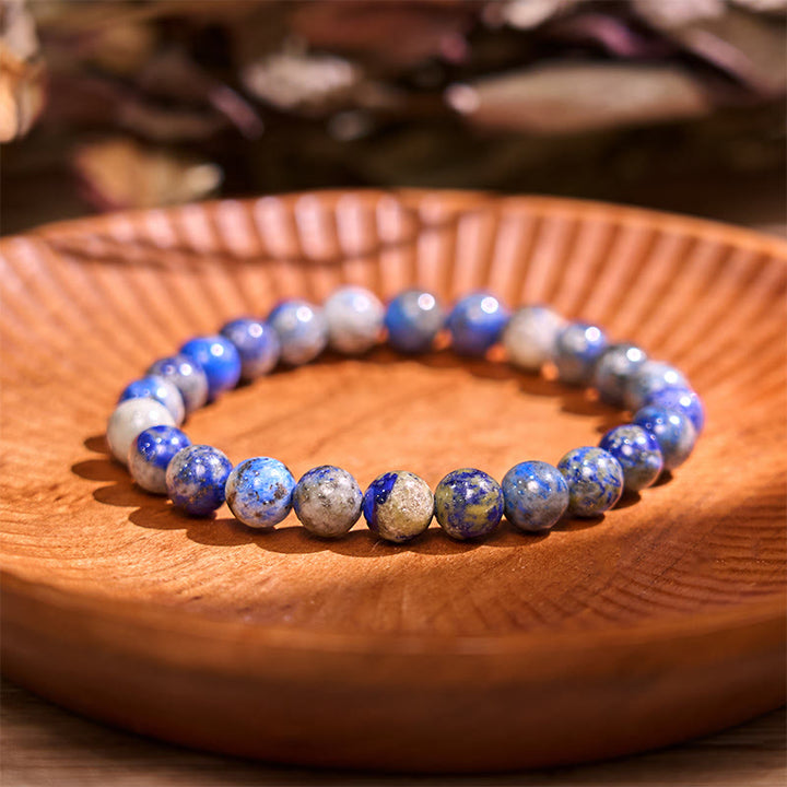 Buddha Stone Lazurite Lapis Lazuli Self Care Positive Bracelet - image 7
