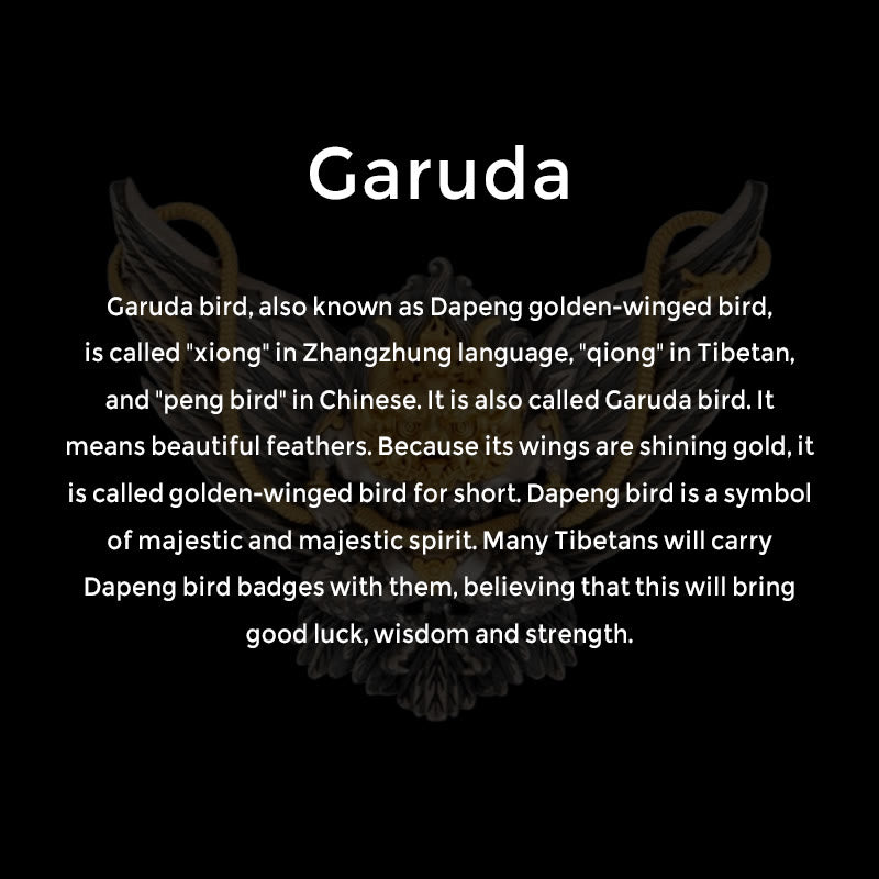 Buddha Stones 925 Sterling Silver Tibetan Garuda Bird Dragon Snake Wisdom Necklace Pendant - image 9