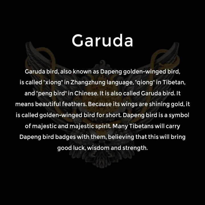 Buddha Stones 925 Sterling Silver Tibetan Garuda Bird Dragon Snake Wisdom Necklace Pendant - image 9