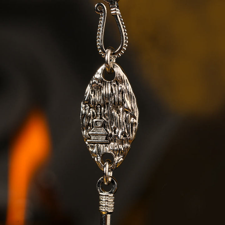 Buddha Stones 925 Sterling Silver Tibetan Garuda Bird Dragon Snake Wisdom Necklace Pendant - image 20