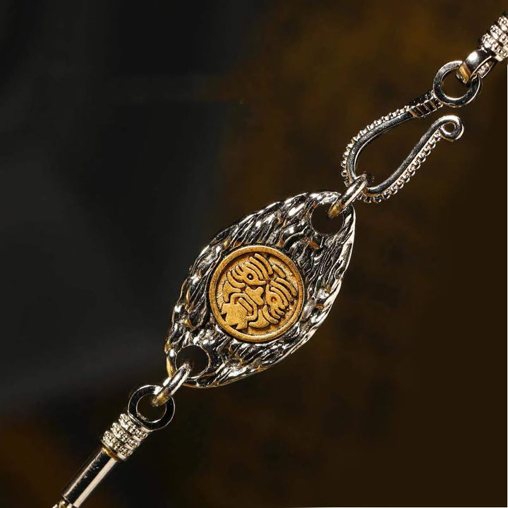 Buddha Stones 925 Sterling Silver Thousand-armed Guanyin Kwan Yin Avalokiteśvara Wealth Necklace Pendant - image 18