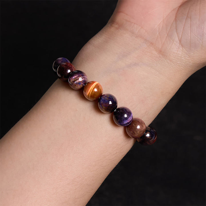 Buddha Stone Various Tiger Eye Confidence Bracelet