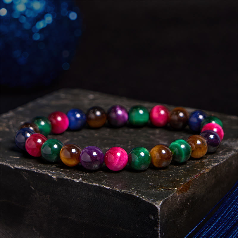 Buddha Stones Various Tiger Eye Confidence Bracelet