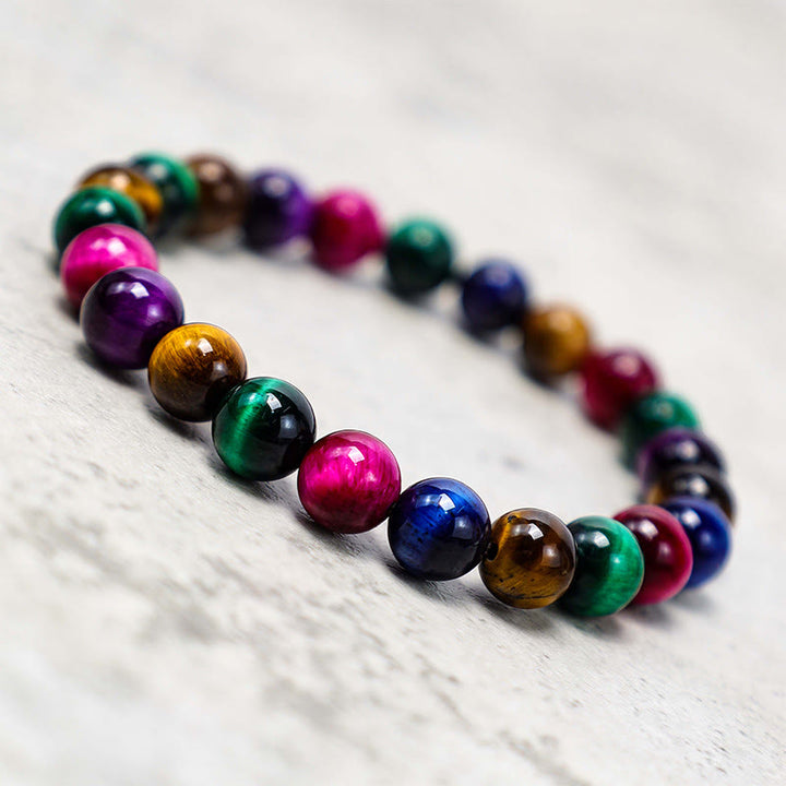 Buddha Stones Various Tiger Eye Confidence Bracelet