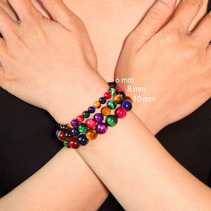 Buddha Stones Various Tiger Eye Confidence Bracelet