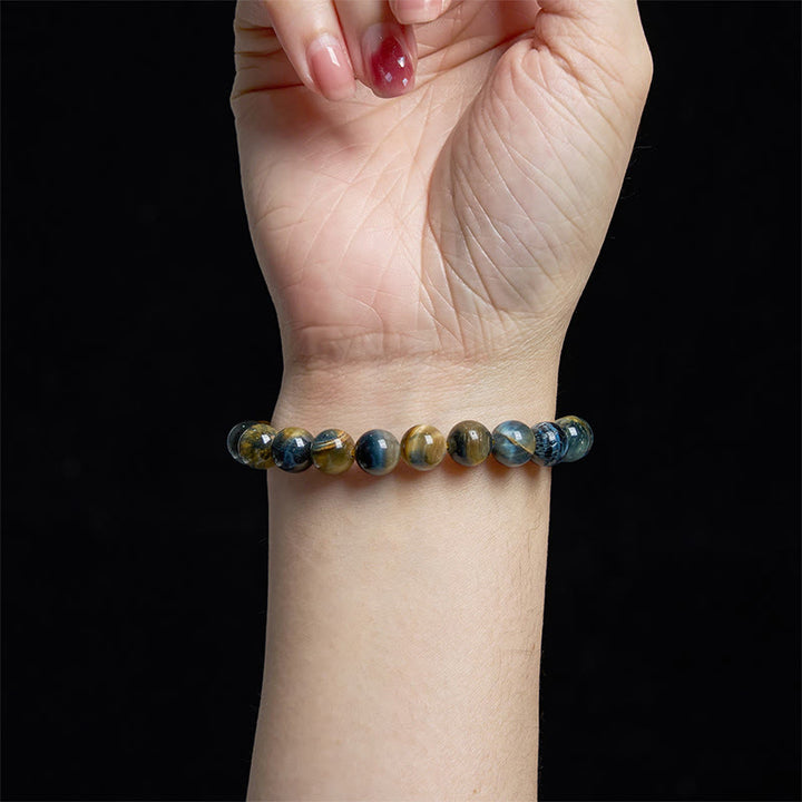 Buddha Stones Various Tiger Eye Confidence Bracelet