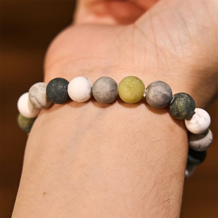 Buddha Stone Various Crystals Malachite Lazurite Lapis Lazuli Hemimorphite Calmness Bracelet - image 46