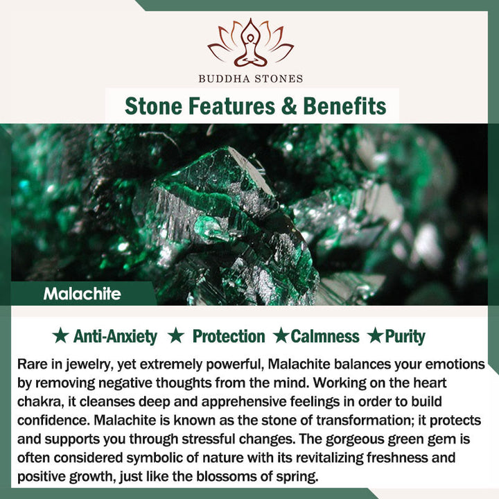 Buddha Stone Various Crystals Malachite Lazurite Lapis Lazuli Hemimorphite Calmness Bracelet - image 5