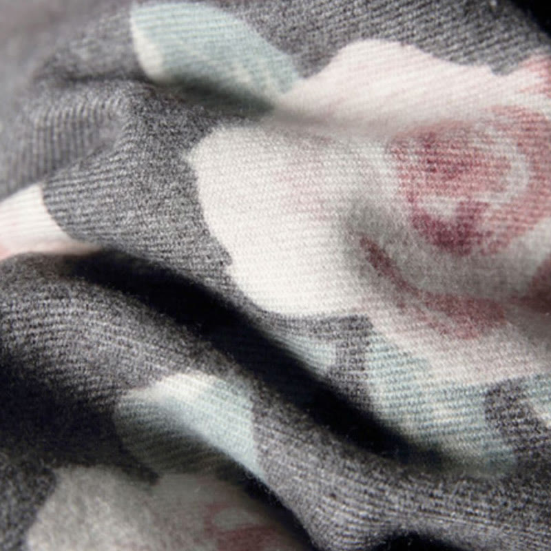 Buddha Stones Tibetan Shawl Garden Rose Fall Winter Cozy Travel Scarf Wrap - image 24