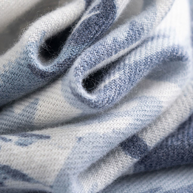 Buddha Stones Tibetan Shawl Ethnic Retro Rose Print Fall Winter Cozy Warm Scarf Wrap - image 4