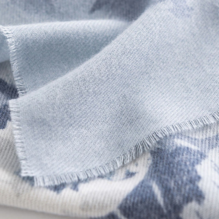 Buddha Stones Tibetan Shawl Ethnic Retro Rose Print Fall Winter Cozy Warm Scarf Wrap - image 6