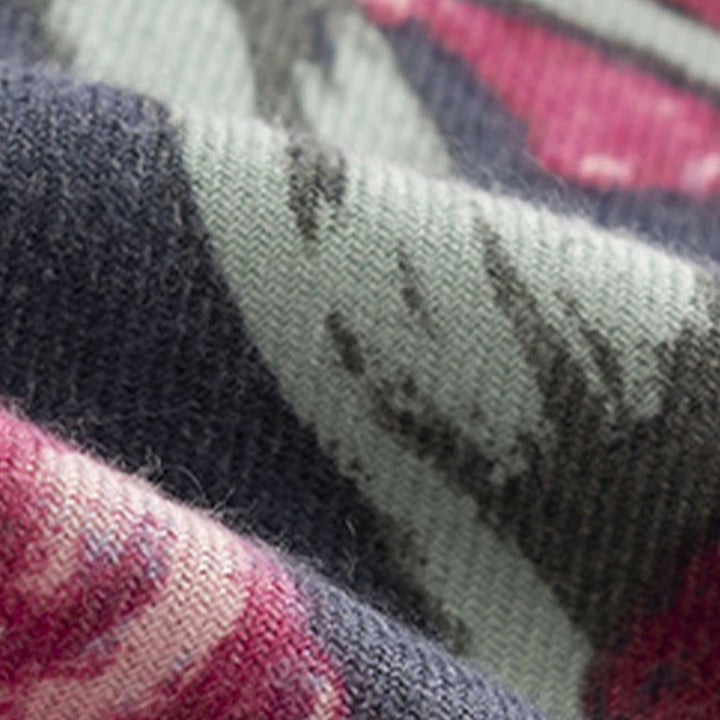 Buddha Stones Tibetan Shawl Elegant Flower Print Fall Winter Soft Warm Scarf Wrap - image 11