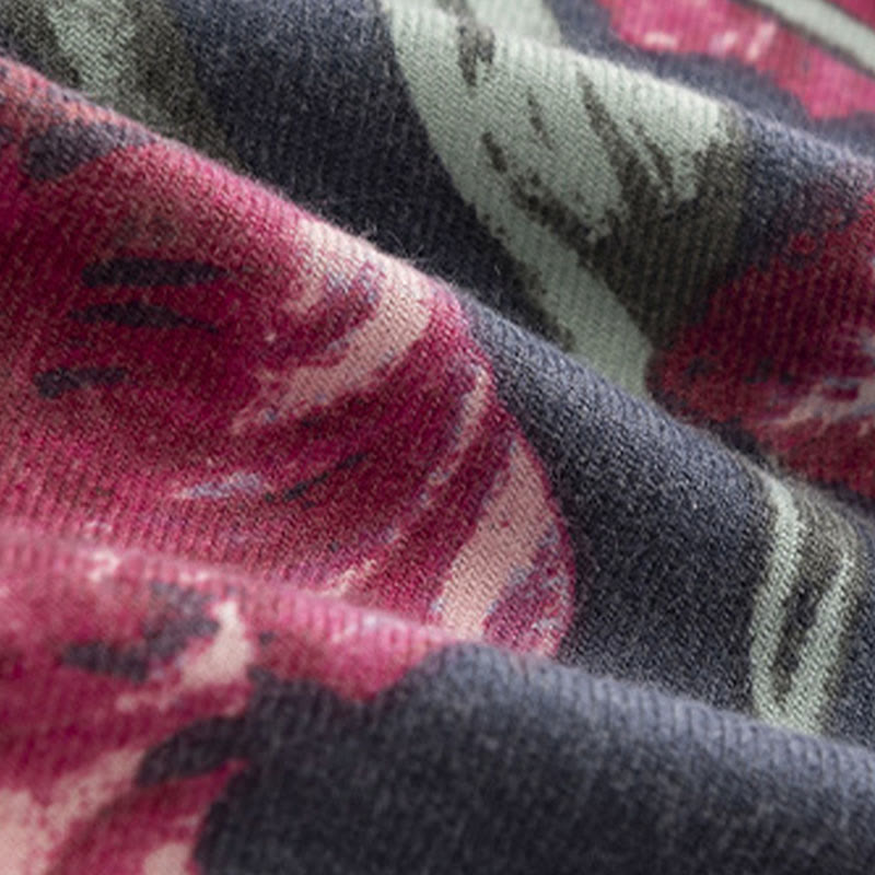 Buddha Stones Tibetan Shawl Elegant Flower Print Fall Winter Soft Warm Scarf Wrap - image 9