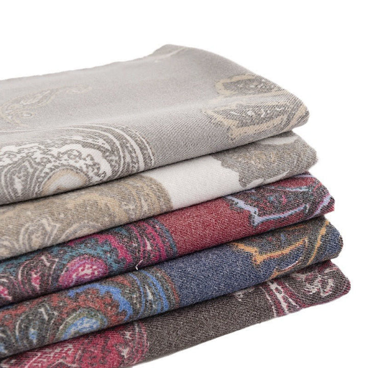 Buddha Stones Tibetan Paisley Prints Shawl Fall Winter Soft Warm Scarf Wrap - image 20