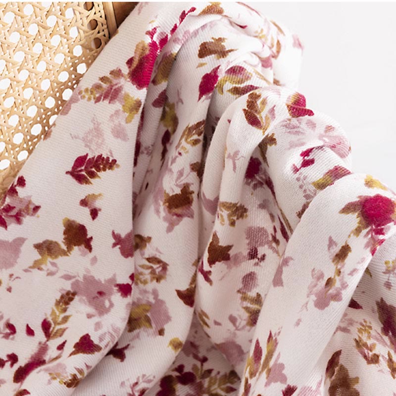 Buddha Stones Tibetan Floral Falling Leaves Print Shawl Fall Winter Cozy Warm Travel Scarf Wrap - image 5