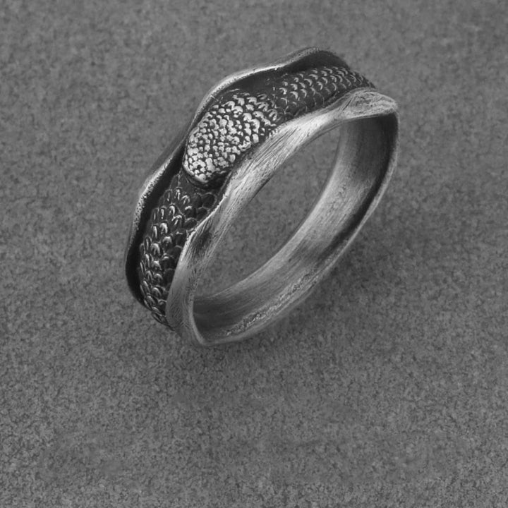 Buddha Stones 999 Sterling Silver Snake-shaped Year Of The Snake Protection Ring - image 13